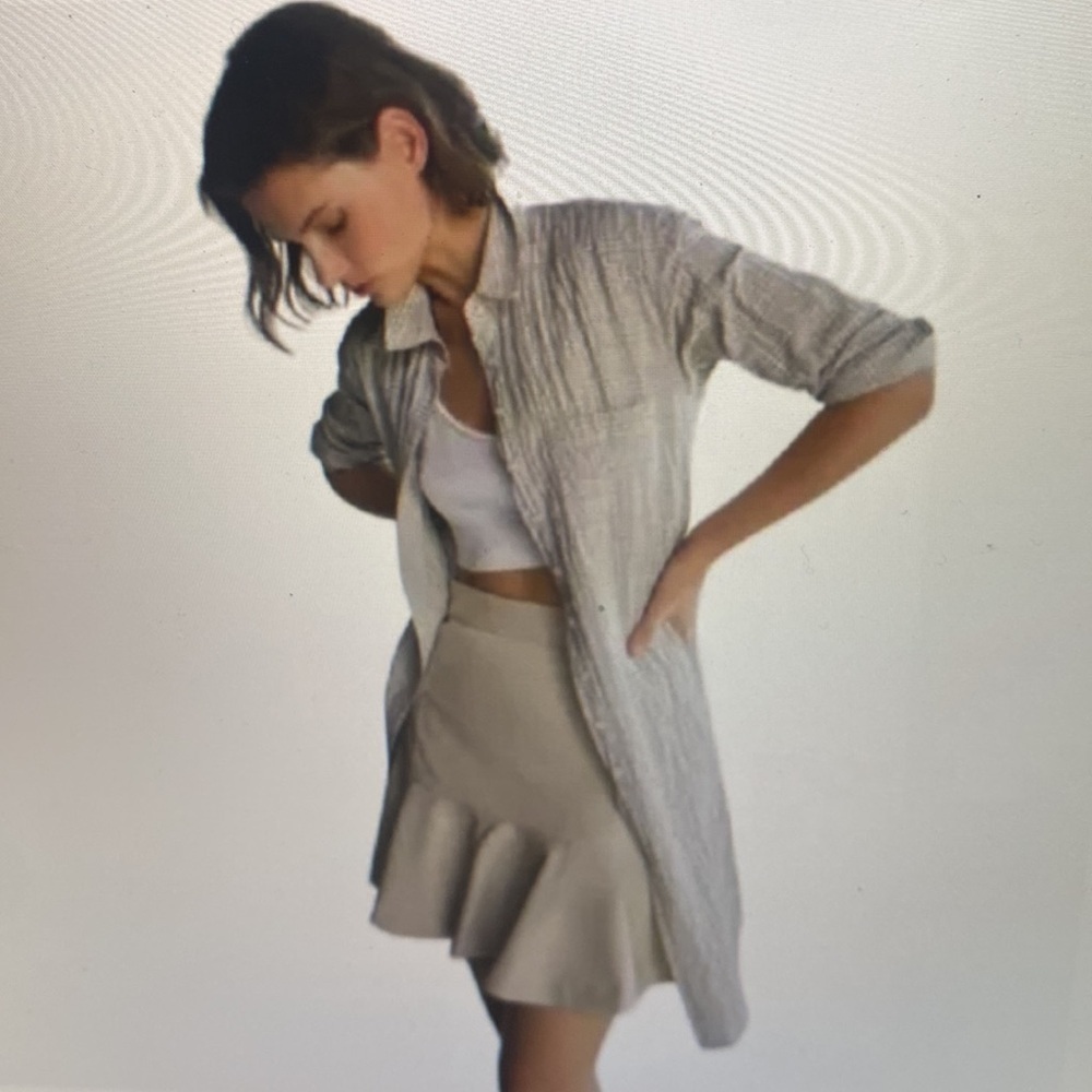 Maeve by Anthropology Button Down Tunic Shirt - Picture 2 of 14